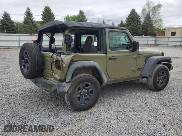 ✅ 2025 Jeep Wrangler Sport • VIN: 1C4PJXAGXSW515751 • Lot: 57670085. Listed on Copart with 2,389 mi. Free auction sales archive from the USA and detailed vehicle history report at DreamBid. Image 3.