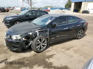✅ 2018 Nissan Maxima SV • VIN: 1N4AA6APXJC407605 • Лот: 54475475. Опубликован ранее на Copart с пробегом 46 458 миль. Бесплатный доступ к архиву аукционных продаж из США и подробный отчёт об истории автомобиля на DreamBid. Изображение 1.