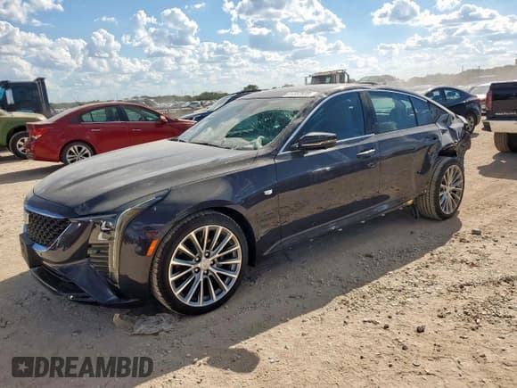 ✅ 2025 Cadillac CT5 Premium Luxury • VIN: 1G6DN5RW9S0120747 • Lot: 81357935. Listed on Copart with 6 mi. Free auction sales archive from the USA and detailed vehicle history report at DreamBid. Image 1.