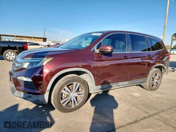 ✅ 2017 Honda Pilot EX-L • VIN: 5FNYF5H50HB017747 • Lot: 91164115. Listed on Copart with 112,463 mi. Free auction sales archive from the USA and detailed vehicle history report at DreamBid. Image 1.