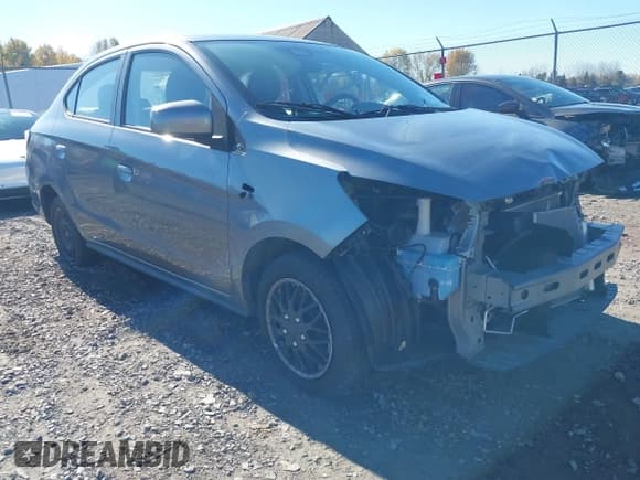 ✅ 2022 Mitsubishi Mirage ES • VIN: ML32FUFJXNHF05914 • Лот: 43537694. Опубликован ранее на IAAI с пробегом 42 587 миль. Бесплатный доступ к архиву аукционных продаж из США и подробный отчёт об истории автомобиля на DreamBid. Изображение 1.