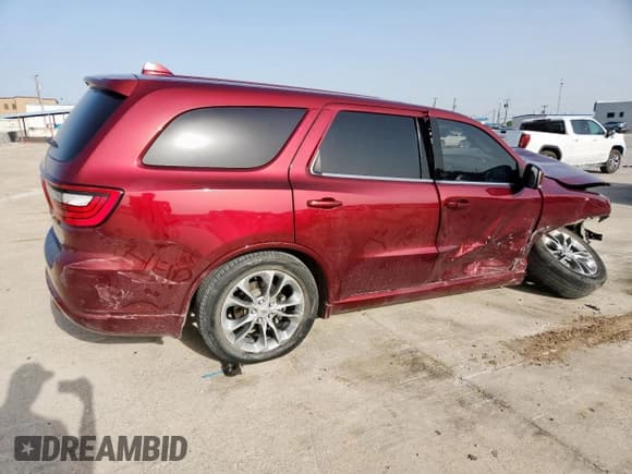 ✅ 2019 Dodge Durango GT Plus • VIN: 1C4RDHDG4KC690953 • Lot: 57103035. Listed on Copart with 71,805 mi. Free auction sales archive from the USA and detailed vehicle history report at DreamBid. Image 3.