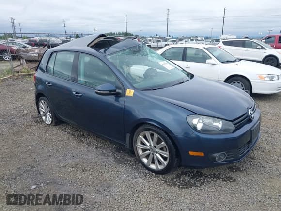 ✅ 2012 Volkswagen Golf TDI • VIN: WVWDM7AJ4CW206414 • Lot: 42415709. Listed on IAAI with Not provided. Free auction sales archive from the USA and detailed vehicle history report at DreamBid. Image 1.