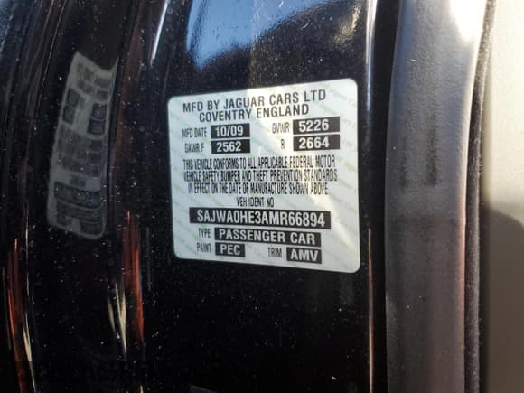 ✅ 2010 Jaguar XF Supercharged • VIN: SAJWA0HE3AMR66894 • Lot: 79647614. Listed on Copart with Not provided. Free auction sales archive from the USA and detailed vehicle history report at DreamBid. Image 14.