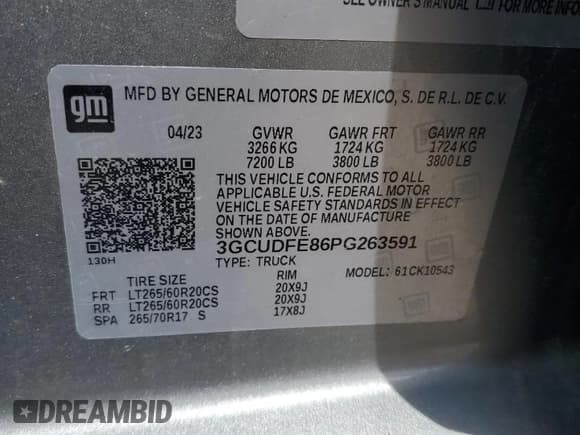 ✅ 2023 Chevrolet Silverado 1500 LT Trail Boss • VIN: 3GCUDFE86PG263591 • Lot: 70308915. Wystawiony na Copart z przebiegiem Nie podano. Bezpłatny archiwum sprzedaży aukcyjnych z USA i szczegółowy raport historii pojazdu na DreamBid. Zdjęcie 12.