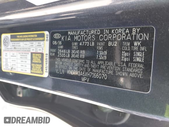 ✅ 2017 Kia Sportage SX Turbo • VIN: KNDPR3A6XH7166070 • Lot: 42981873. Wystawiony na IAAI z przebiegiem 122 756 mil. Bezpłatny archiwum sprzedaży aukcyjnych z USA i szczegółowy raport historii pojazdu na DreamBid. Zdjęcie 9.
