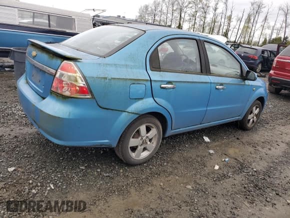 ✅ 2007 Chevrolet Aveo LS • VIN: KL1TD56667B141784 • Lot: 52237055. Wystawiony na Copart z przebiegiem 144 379 mil. Bezpłatny archiwum sprzedaży aukcyjnych z USA i szczegółowy raport historii pojazdu na DreamBid. Zdjęcie 3.