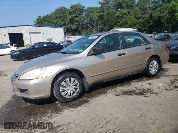 2007 Honda Accord VP with VIN 1HGCM56147A053899, listed as a Copart auction lot 71586375 with 373,605 mi miles and Salvage title. Bid and sale history available at DreamBid. Image 1.