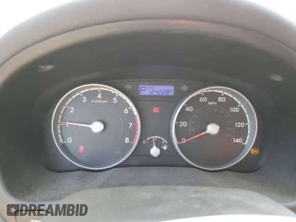 2010 Hyundai Accent GS with VIN KMHCM3AC9AU156748, listed as a Copart auction lot 68493014 with 124,228 mi miles and Salvage title. Bid and sale history available at DreamBid. Image 9.