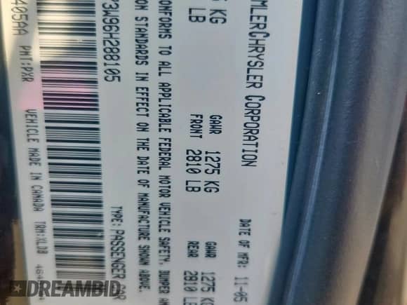 2006 Dodge Charger SRT-8 с VIN 2B3KA73W96H288105, выставлен на аукционе Copart как лот 84009015 с пробегом 83 880 миль миль и Списание • Salvage title. История ставок и продаж доступна на DreamBid. Изображение 12.