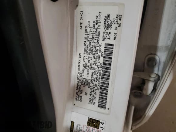 ✅ 2004 Scion xB • VIN: JTLKT334440131569 • Лот: 85730225. Опубликован ранее на Copart с пробегом 174 316 миль. Бесплатный доступ к архиву аукционных продаж из США и подробный отчёт об истории автомобиля на DreamBid. Изображение 14.