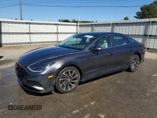 ✅ 2021 Hyundai Sonata Limited • VIN: 5NPEH4J28MH073017 • Лот: 86866445. Опубликован ранее на Copart с пробегом 87 059 миль. Бесплатный доступ к архиву аукционных продаж из США и подробный отчёт об истории автомобиля на DreamBid. Изображение 1.
