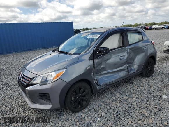 ✅ 2023 Mitsubishi Mirage Black Edition • VIN: ML32AWHJ9PH007114 • Лот: 81940405. Опубликован ранее на Copart с пробегом 384 миль. Бесплатный доступ к архиву аукционных продаж из США и подробный отчёт об истории автомобиля на DreamBid. Изображение 1.