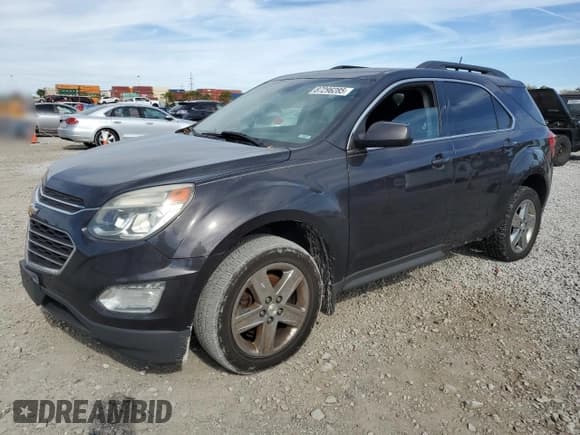 ✅ 2016 Chevrolet Equinox LT • VIN: 1GNALCEK9GZ100490 • Лот: 87296285. Опубликован ранее на Copart с пробегом 160 744 миль. Бесплатный доступ к архиву аукционных продаж из США и подробный отчёт об истории автомобиля на DreamBid. Изображение 1.