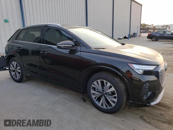 ✅ 2023 Audi Q4 e-tron Premium Plus • VIN: WA1BCBFZ7PP012160 • Lot: 64796053. Listed on Copart with 3,259 mi. Free auction sales archive from the USA and detailed vehicle history report at DreamBid. Image 4.