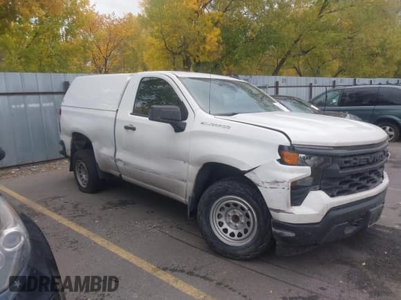 ✅ 2023 Chevrolet Silverado 1500 Work Truck • VIN: 3GCNAAEK8PG365227 • Lot: 43523632. Listed on IAAI with 252,253 mi. Free auction sales archive from the USA and detailed vehicle history report at DreamBid. Image 1.