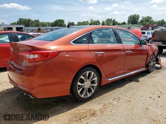 ✅ 2015 Hyundai Sonata Sport • VIN: 5NPE34AB2FH141572 • Лот: 58466523. Опубликован ранее на Copart с пробегом 109 572 миль. Бесплатный доступ к архиву аукционных продаж из США и подробный отчёт об истории автомобиля на DreamBid. Изображение 3.