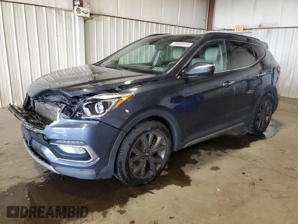 ✅ 2017 Hyundai Santa Fe Ultimate • VIN: 5XYZWDLA8HG474530 • Lot: 84608455. Listed on Copart with 126,728 mi. Free auction sales archive from the USA and detailed vehicle history report at DreamBid. Image 1.