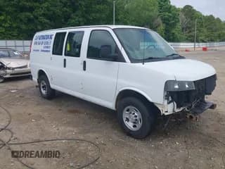 ✅ 2018 Chevrolet Express Cargo • VIN: 1GCWGAFG9J1344695 • Lot: 42231830. Listed on IAAI with 147,926 mi. Free auction sales archive from the USA and detailed vehicle history report at DreamBid. Image 1.