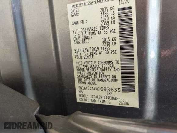 ✅ 2021 Nissan Rogue SL • VIN: 5N1AT3CA7MC693635 • Lot: 42535066. Wystawiony na IAAI z przebiegiem 90 210 mil. Bezpłatny archiwum sprzedaży aukcyjnych z USA i szczegółowy raport historii pojazdu na DreamBid. Zdjęcie 9.