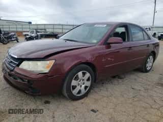 2010 Hyundai Sonata GLS with VIN 5NPET4AC9AH585730, listed as a Copart auction lot 85561565 with 218,953 mi miles and Salvage title. Bid and sale history available at DreamBid. Image 1.