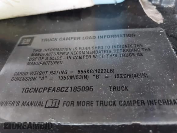 ✅ 2012 Chevrolet Silverado 1500 Work Truck • VIN: 1GCNCPEA8CZ185096 • Lot: 41426782. Listed on IAAI with 123,886 mi. Free auction sales archive from the USA and detailed vehicle history report at DreamBid. Image 9.