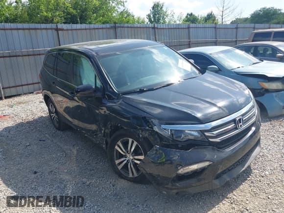 ✅ 2017 Honda Pilot EX-L • VIN: 5FNYF6H50HB083964 • Lot: 42658688. Listed on IAAI with 128,689 mi. Free auction sales archive from the USA and detailed vehicle history report at DreamBid. Image 1.