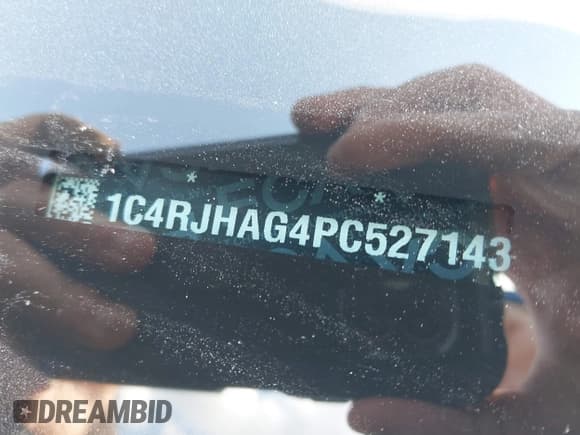 ✅ 2023 Jeep Grand Cherokee Laredo • VIN: 1C4RJHAG4PC527143 • Lot: 43208087. Listed on IAAI with 54,360 mi. Free auction sales archive from the USA and detailed vehicle history report at DreamBid. Image 9.