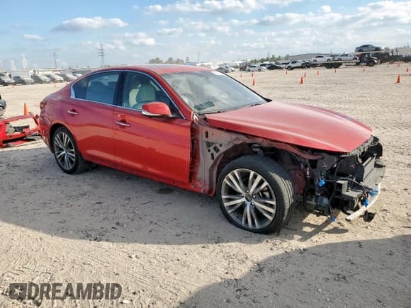 ✅ 2021 Infiniti Q50 Sensory • VIN: JN1EV7CR2MM753461 • Lot: 91471715. Listed on Copart with 109,587 mi. Free auction sales archive from the USA and detailed vehicle history report at DreamBid. Image 4.