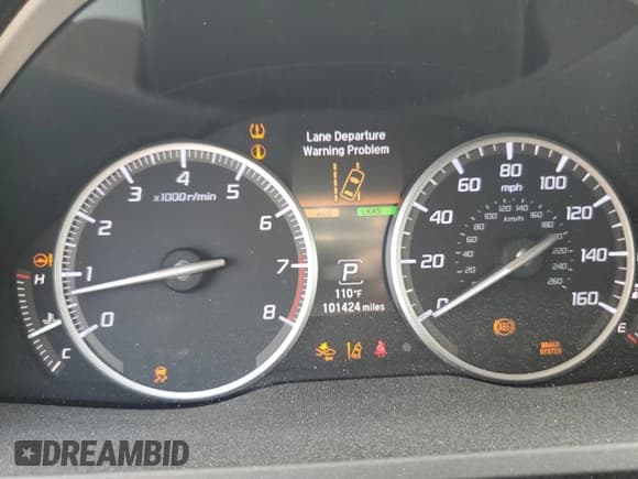 ✅ 2017 Acura RDX Advance • VIN: 5J8TB3H72HL018814 • Lot: 62117135. Listed on Copart with 101,424 mi. Free auction sales archive from the USA and detailed vehicle history report at DreamBid. Image 9.