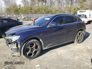 ✅ 2018 Alfa Romeo Stelvio Ti Lusso • VIN: ZASFAKRN6J7C29400 • Lot: 86945174. Listed on Copart with 77,739 mi. Free auction sales archive from the USA and detailed vehicle history report at DreamBid. Image 1.