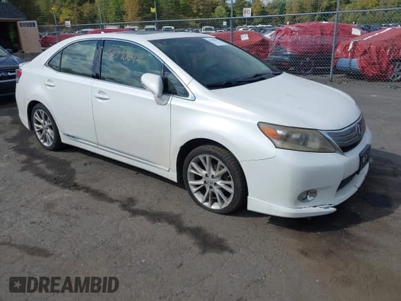✅ 2010 Lexus HS 250h Premium • VIN: JTHBB1BA1A2014492 • Lot: 43390649. Listed on IAAI with 249,080 mi. Free auction sales archive from the USA and detailed vehicle history report at DreamBid. Image 1.