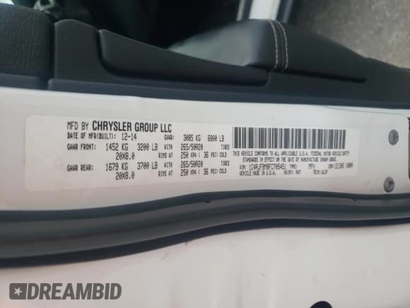 ✅ 2015 Jeep Grand Cherokee Limited • VIN: 1C4RJFBM8FC705451 • Lot: 85155705. Listed on Copart with 84,694 mi. Free auction sales archive from the USA and detailed vehicle history report at DreamBid. Image 13.