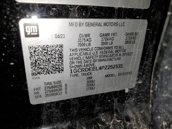 ✅ 2023 Chevrolet Silverado 1500 RST • VIN: 1GCRDEEL4PZ252531 • Лот: 82146255. Опубликован ранее на Copart с пробегом 35 578 миль. Бесплатный доступ к архиву аукционных продаж из США и подробный отчёт об истории автомобиля на DreamBid. Изображение 12.