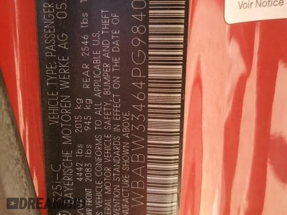 ✅ 2004 BMW 3 Series 325Ci • VIN: WBABW33464PG98408 • Lot: 53752445. Listed on Copart with 88,546 mi. Free auction sales archive from the USA and detailed vehicle history report at DreamBid. Image 13.