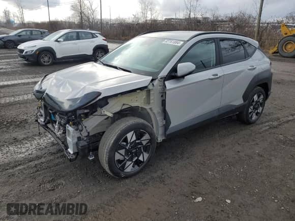 2024 Hyundai Kona SEL with VIN KM8HB3ABXRU142243, listed as a Copart auction lot 82761884 with 7,518 mi miles and Salvage title. Bid and sale history available at DreamBid. Image 1.