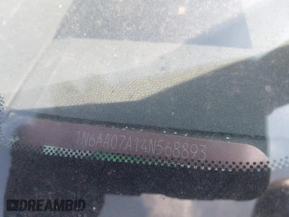 ✅ 2004 Nissan Titan LE • VIN: 1N6AA07A14N568893 • Lot: 42409256. Listed on IAAI with Not provided. Free auction sales archive from the USA and detailed vehicle history report at DreamBid. Image 9.