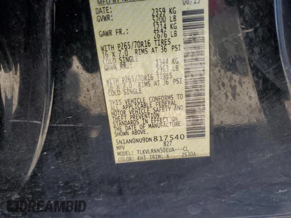 ✅ 2013 Nissan Xterra S • VIN: 5N1AN0NU9DN817540 • Lot: 48348785. Wystawiony na Copart z przebiegiem 86 038 mil. Bezpłatny archiwum sprzedaży aukcyjnych z USA i szczegółowy raport historii pojazdu na DreamBid. Zdjęcie 13.