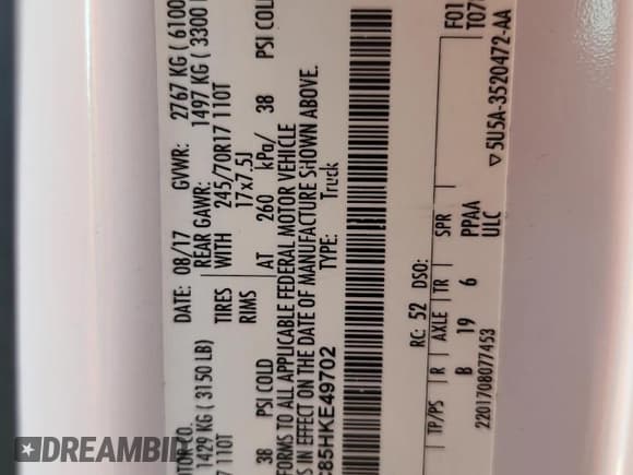 ✅ 2017 Ford F-150 XL • VIN: 1FTEX1C85HKE49702 • Lot: 84992485. Listed on Copart with 194,012 mi. Free auction sales archive from the USA and detailed vehicle history report at DreamBid. Image 12.