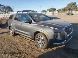 2022 Hyundai Palisade Calligraphy с VIN KM8R7DHE0NU340626, выставлен на аукционе Copart как лот 77540884 с пробегом 40 539 миль миль и Списание • Salvage title. История ставок и продаж доступна на DreamBid. Изображение 4.