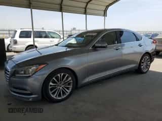 2015 Hyundai Genesis 3.8L z VIN KMHGN4JEXFU052590, wystawiony jako Copart lot #69715424 z przebiegiem 110 374 mil mil oraz Szkoda całkowita • Salvage title. Historia ofert i sprzedaży dostępna na DreamBid. Obrazek 1.