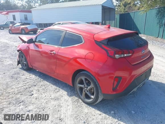 2019 Hyundai Veloster Premium with VIN KMHTG6AF4KU016305, listed as a IAAI auction lot 41016439 with 80,676 mi miles and . Bid and sale history available at DreamBid. Image 3.