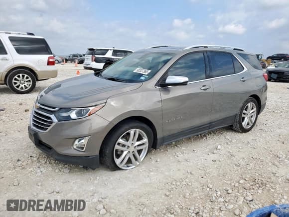 ✅ 2018 Chevrolet Equinox Premier • VIN: 3GNAXMEV9JS574111 • Лот: 90337365. Опубликован ранее на Copart с пробегом 110 928 миль. Бесплатный доступ к архиву аукционных продаж из США и подробный отчёт об истории автомобиля на DreamBid. Изображение 1.