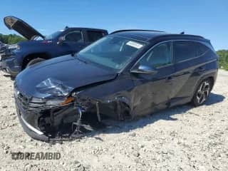 2023 Hyundai Tucson SEL Convenience with VIN KM8JFCA12PU102183, listed as a Copart auction lot 64865615 with 48,630 mi miles and Salvage title. Bid and sale history available at DreamBid. Image 1.