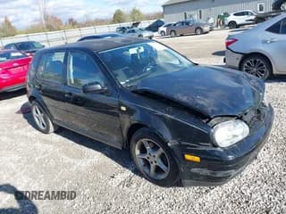 ✅ 2000 Volkswagen Golf • VIN: WVWGF21J4YW125544 • Lot: 43675276. Listed on IAAI with 237,964 mi. Free auction sales archive from the USA and detailed vehicle history report at DreamBid. Image 1.