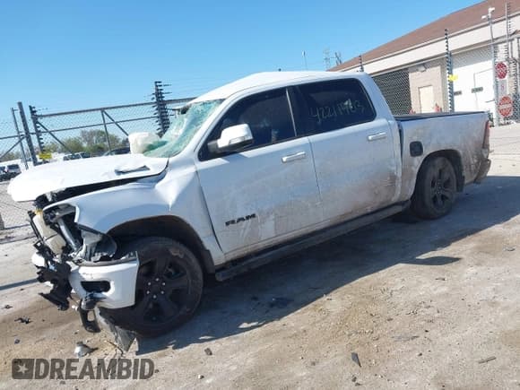 ✅ 2020 Ram 1500 Big Horn • VIN: 1C6RRFFG0LN283115 • Lot: 42211903. Listed on IAAI with 68,803 mi. Free auction sales archive from the USA and detailed vehicle history report at DreamBid. Image 2.