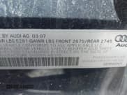 ✅ 2007 Audi A6 3.2L • VIN: WAUDH74F57N140105 • Lot: 38474591. Listed on IAAI with 82,970 mi. Free auction sales archive from the USA and detailed vehicle history report at DreamBid. Image 9.