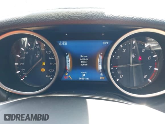✅ 2019 Maserati Ghibli • VIN: ZAM57XSA6K1322117 • Lot: 41840423. Listed on IAAI with 76,554 mi. Free auction sales archive from the USA and detailed vehicle history report at DreamBid. Image 7.