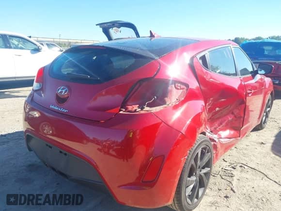 2016 Hyundai Veloster with VIN KMHTC6AD3GU256527, listed as a IAAI auction lot 43329191 with 128,277 mi miles and . Bid and sale history available at DreamBid. Image 4.
