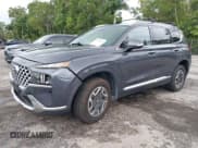 ✅ 2021 Hyundai Santa Fe Blue • VIN: KM8S2DA14MU005973 • Lot: 43409630. Wystawiony na IAAI z przebiegiem 59 342 mil. Bezpłatny archiwum sprzedaży aukcyjnych z USA i szczegółowy raport historii pojazdu na DreamBid. Zdjęcie 2.